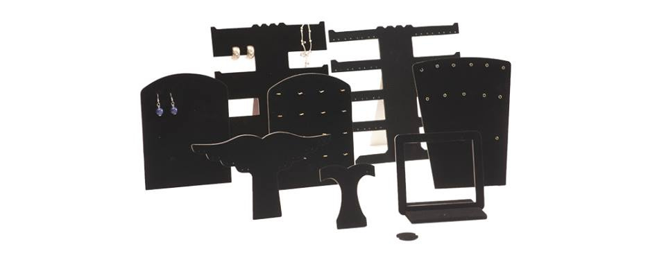 Exhibidores económicos de terciopelo