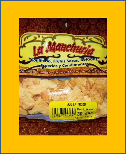AJO EN TROZO
30 GRS