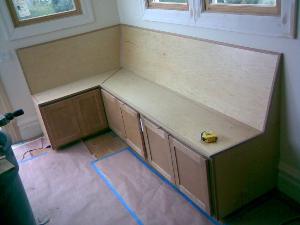 Breakfast Nook Bench (with cabinets).