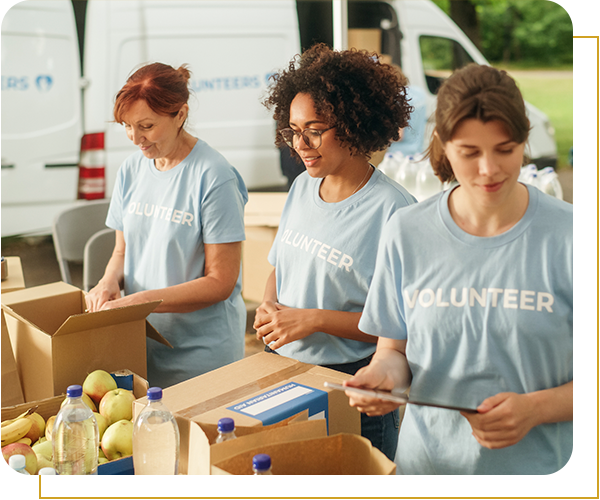 Group of volunteers