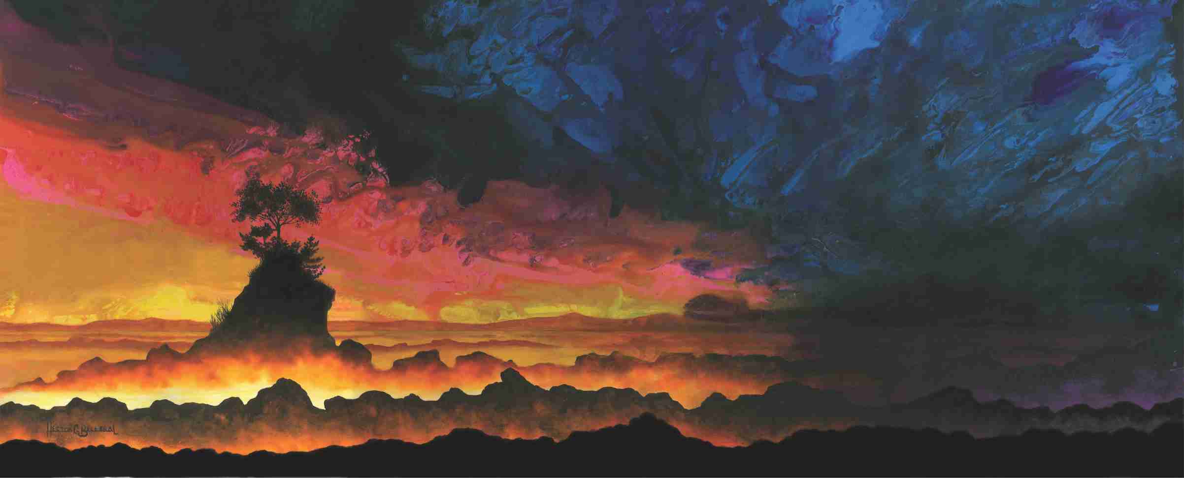 Técnica: Acrílico
Dimensión: 50 x 122 cms.