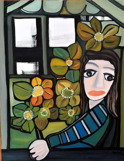 Title: What if. Paint on canvas. 24 x 30. All artwork copyrighted© $400.00