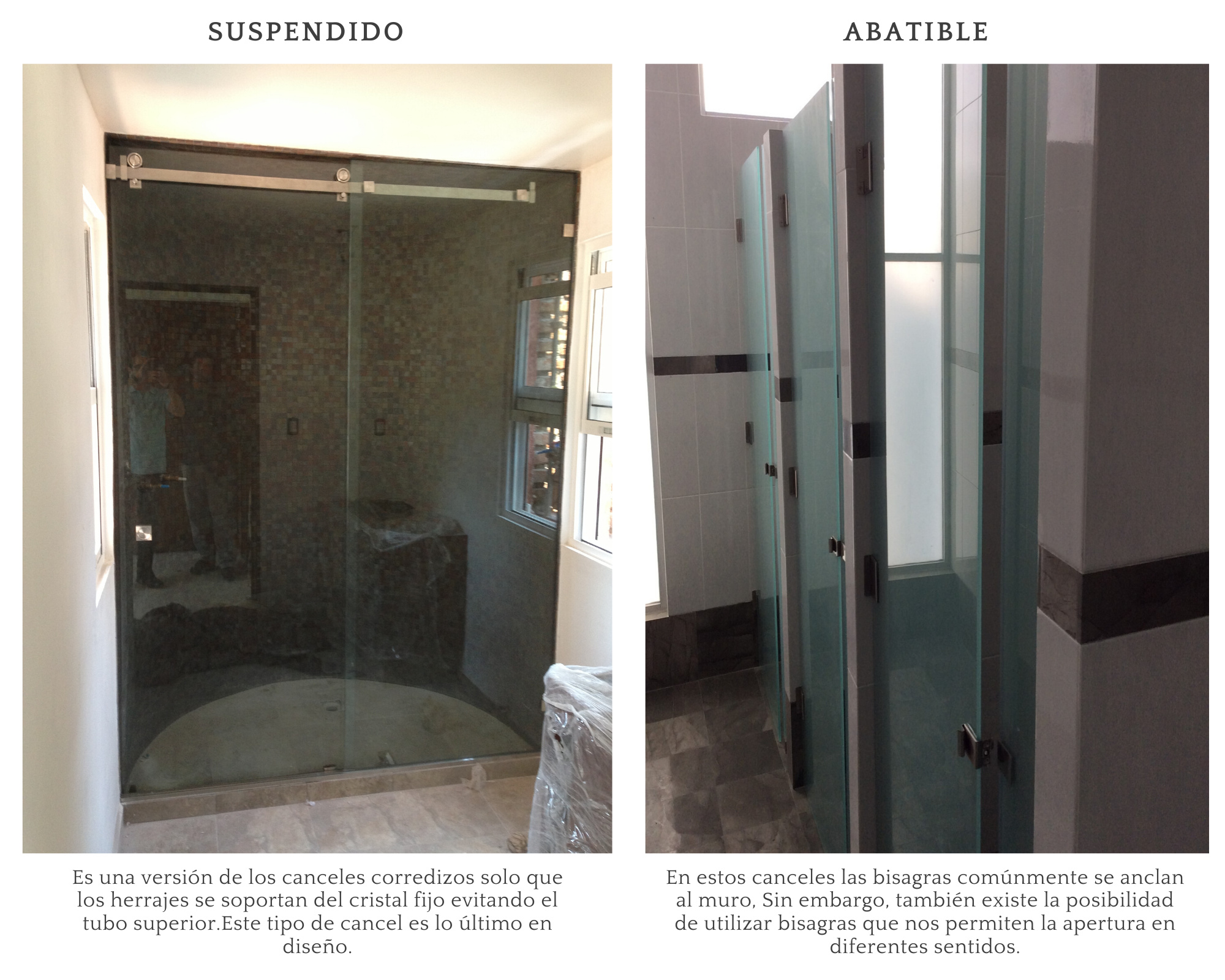 Cancel de baño corredizo Cancel de baño corredizo