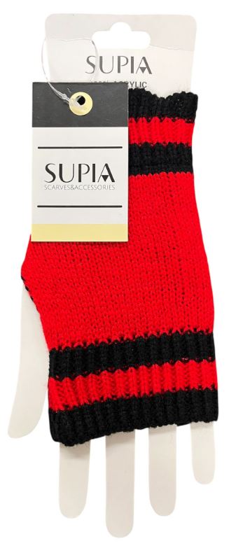 GL0003RDBL
FINGERLESS GLOVES RED & BLACK