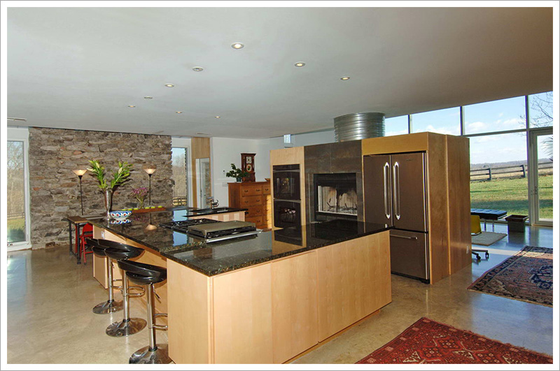 View of modern kitchen||||