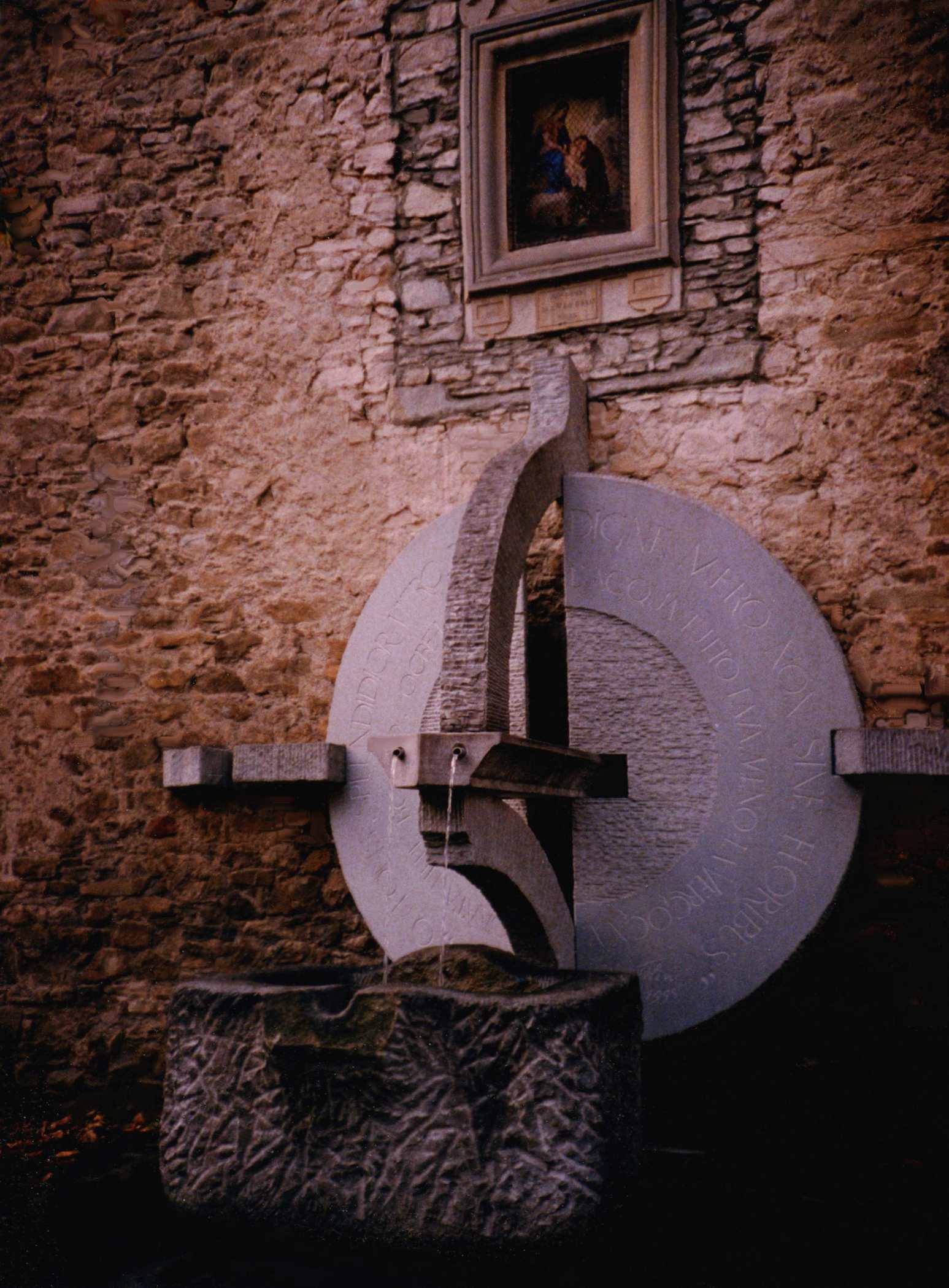 Fountain, Serena stone, Fanano, Italy