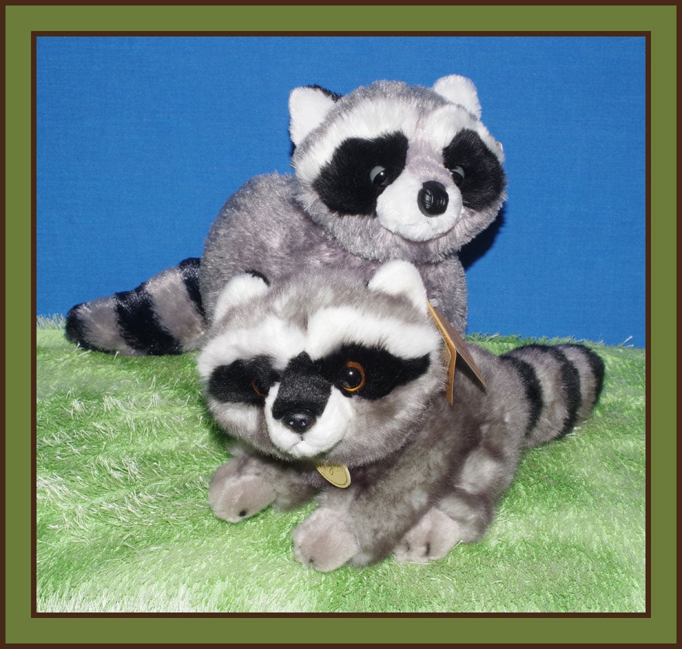 Aurora - Medium Gray Miyoni - 10 Raccoon - Adorable Stuffed Animal 