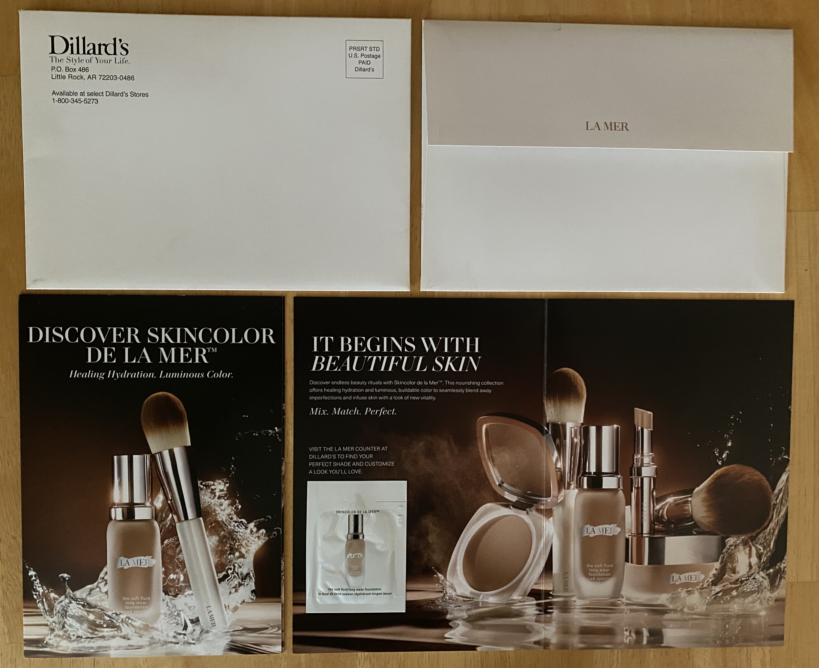 Packette Sample on Card Mailer & Envelope