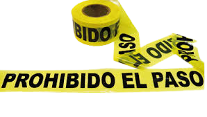 CINTA DE PROHIBIDO EL PASO  
(ROLLO 305 MTS)