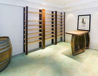 Dead cellar space renovated into a wine cellar