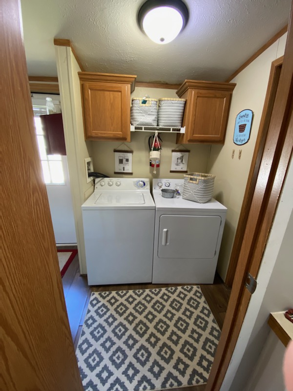 Utility room and washer and dryer