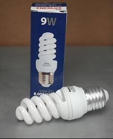 Ahorrador Espiral Enerlux 9W 120V 
E27 Cod-11100