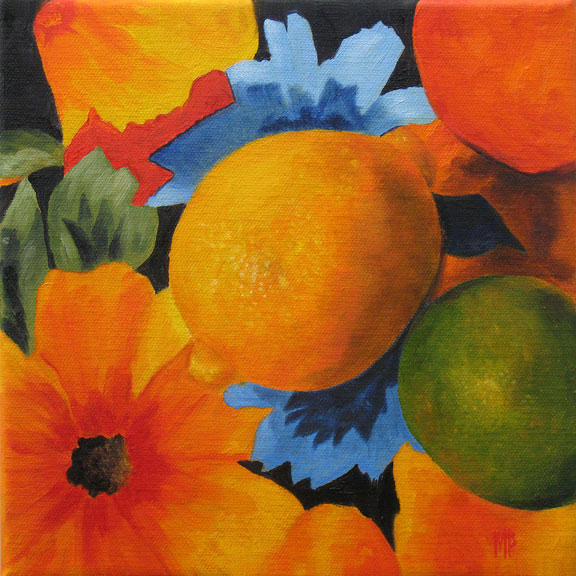 Sun Kissed ~ 8x8  Oil on gallery wrapped canvas