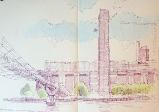 Tate Modern and Millennium Bridge