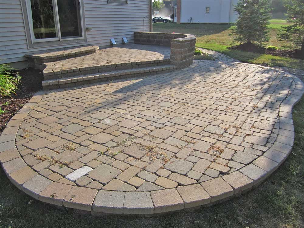 Old Paver Patio