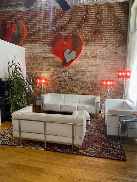 A fully furnished room