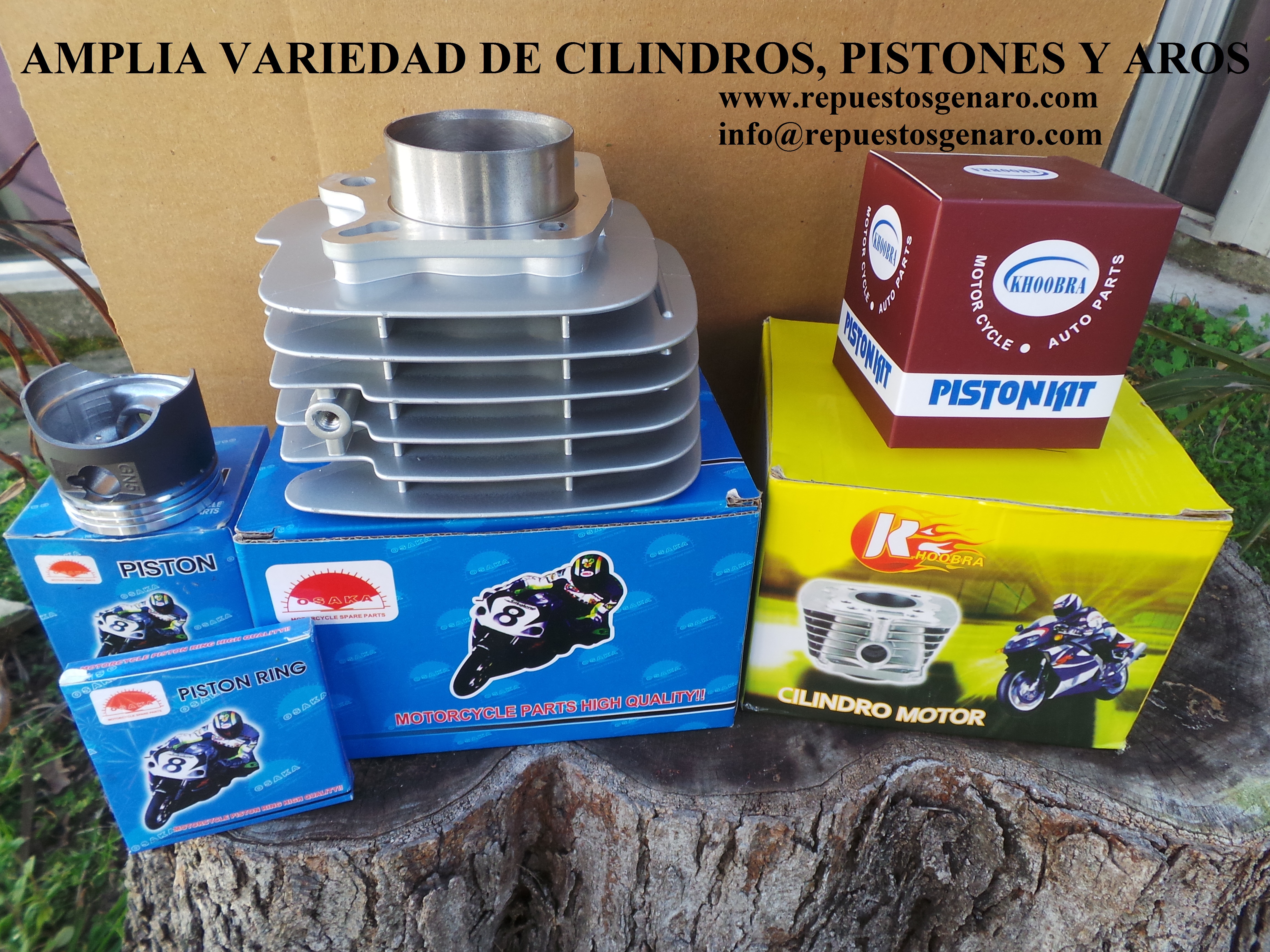Cilindros, pistones y aros