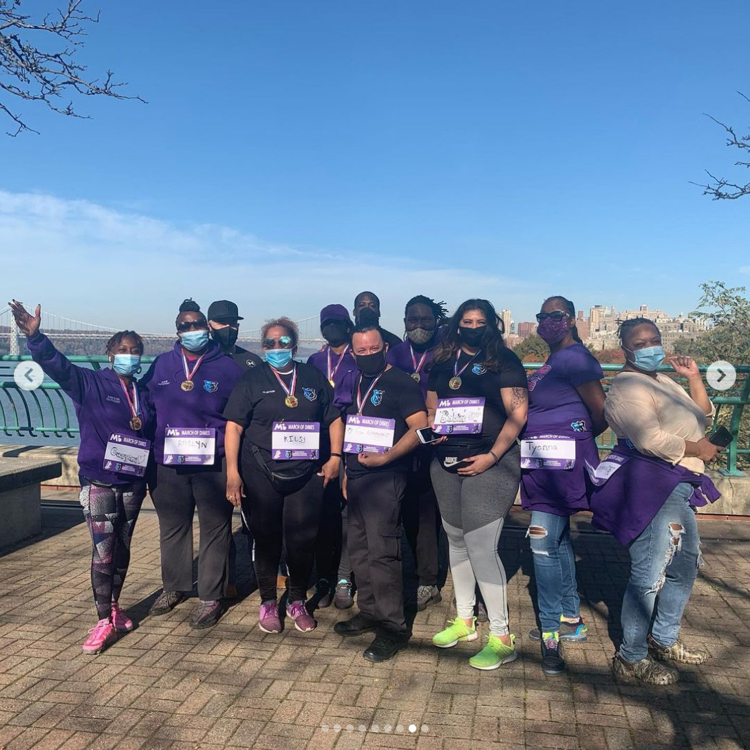 We did it! March of Dimes walk on a beautiful summer day