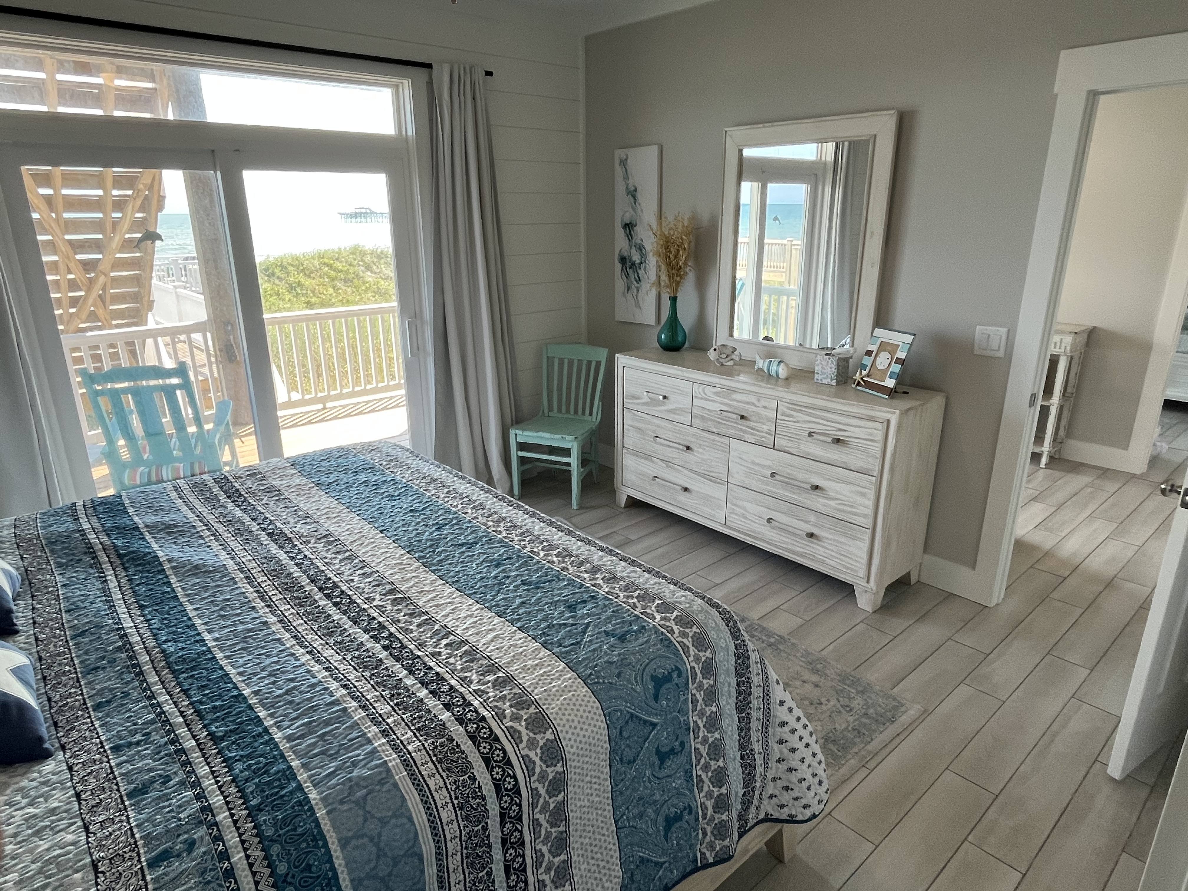 North East bedroom as seen from the bathroom entrance