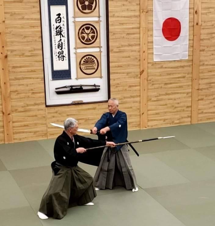 Taikai Embu - Nomura Sensei and Takano Sensei sword vs. spear.