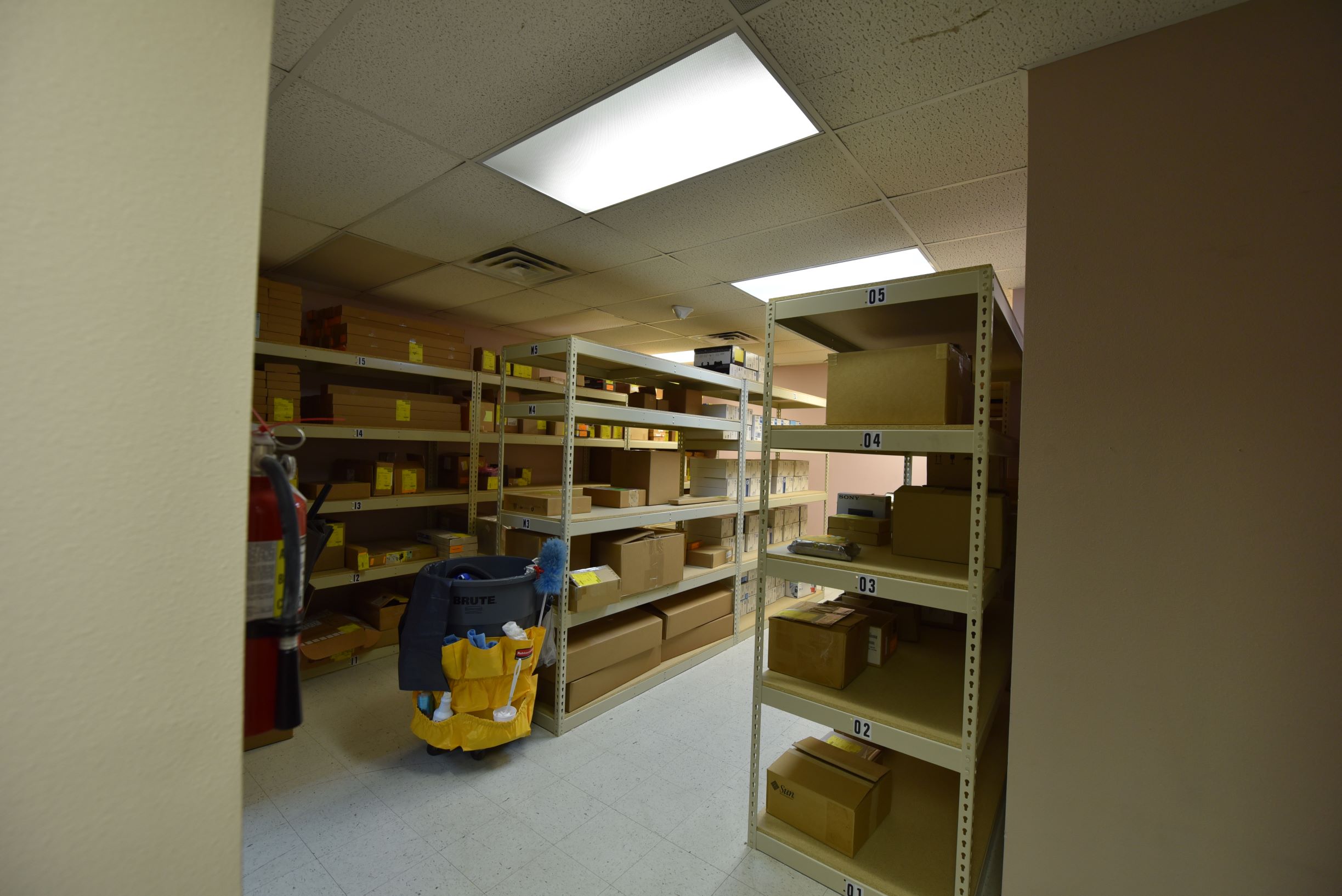 Back Assembly Area {utilized for storage}