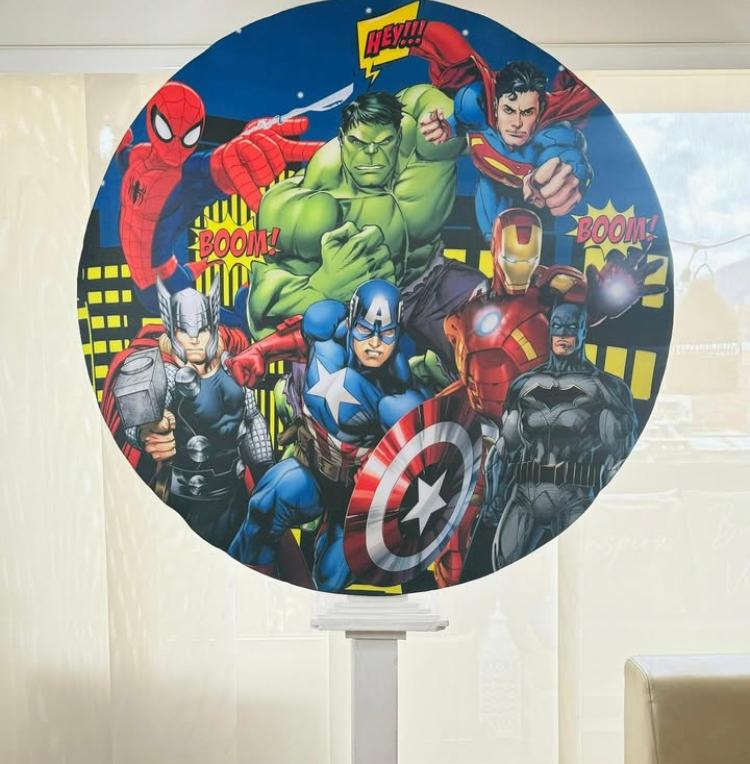 Circulo Efecto 3D Tematico
1.30m diametro x 2.20cm Altura
$80.000