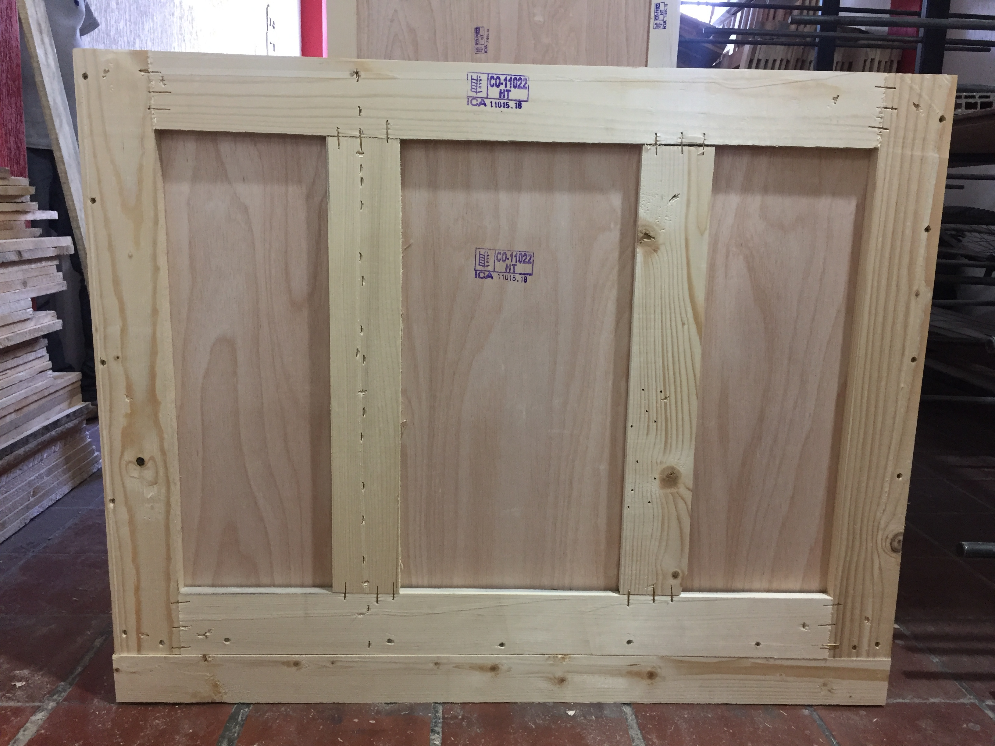 Bedroom with a large double bed