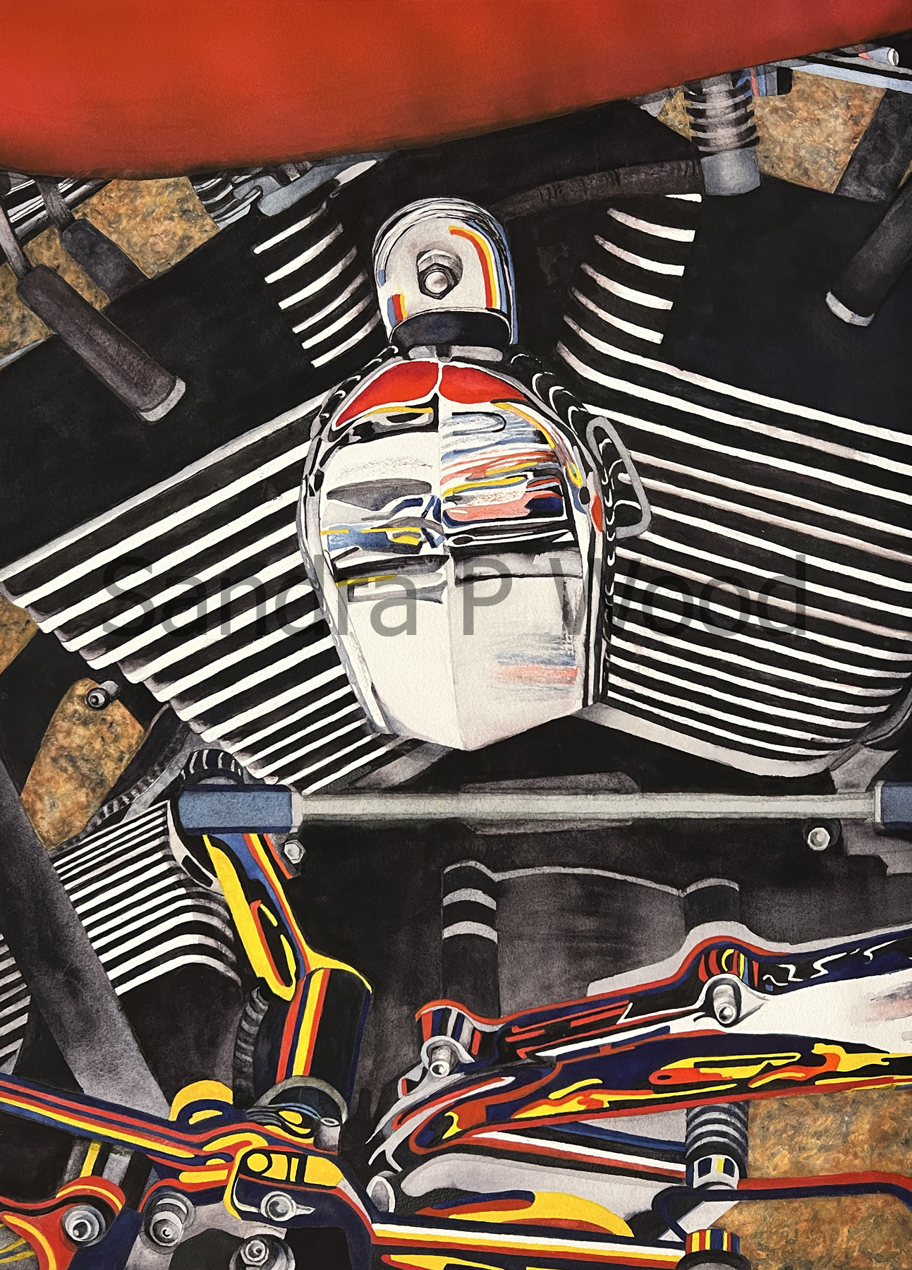 FACE OF HARLEY
(watercolor)

