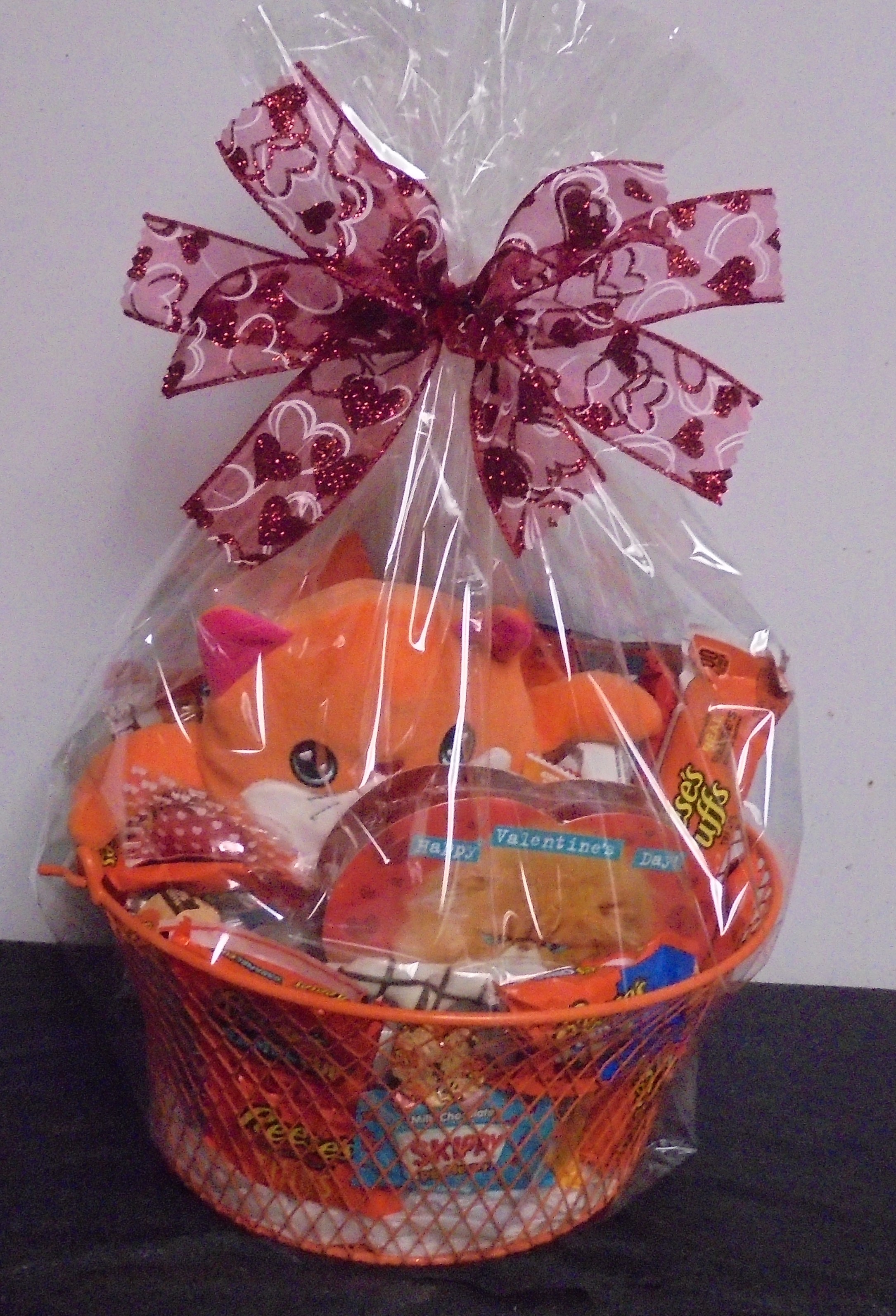 (4) "Valentine" Goodie Basket
W/ Cat Plush
$35.00