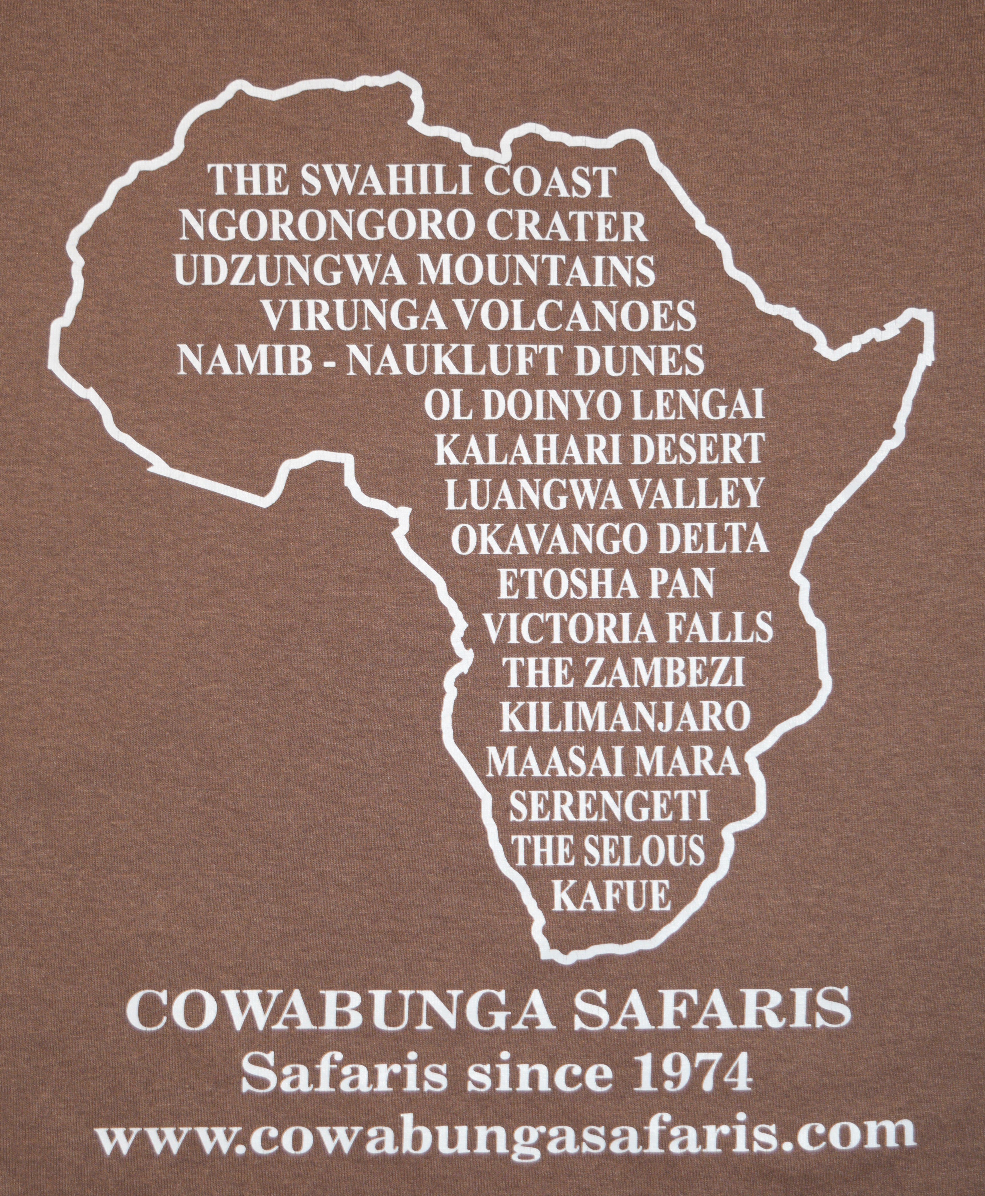 Select Cowabunga Destinations --  Our safaris range from rustic to upscale. We customize our safaris to appeal to a range of interests and abilities.