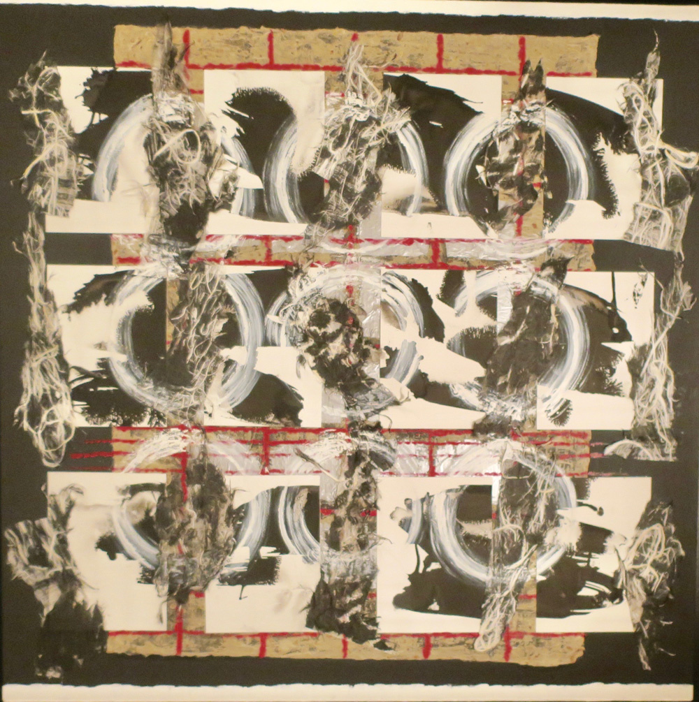 Nine White Circles 34x34