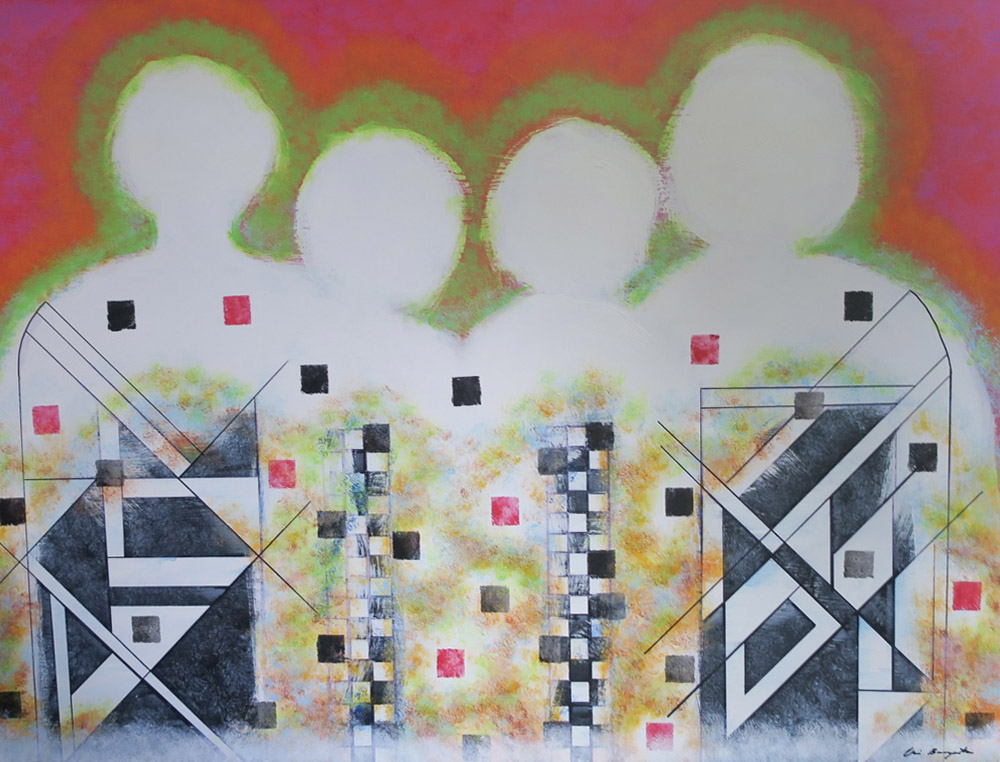 White Washed 48 x 36