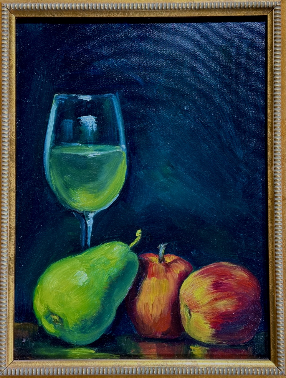 Pear, Apples, Chardonay
Oil
8.5" X 11.5
$200.