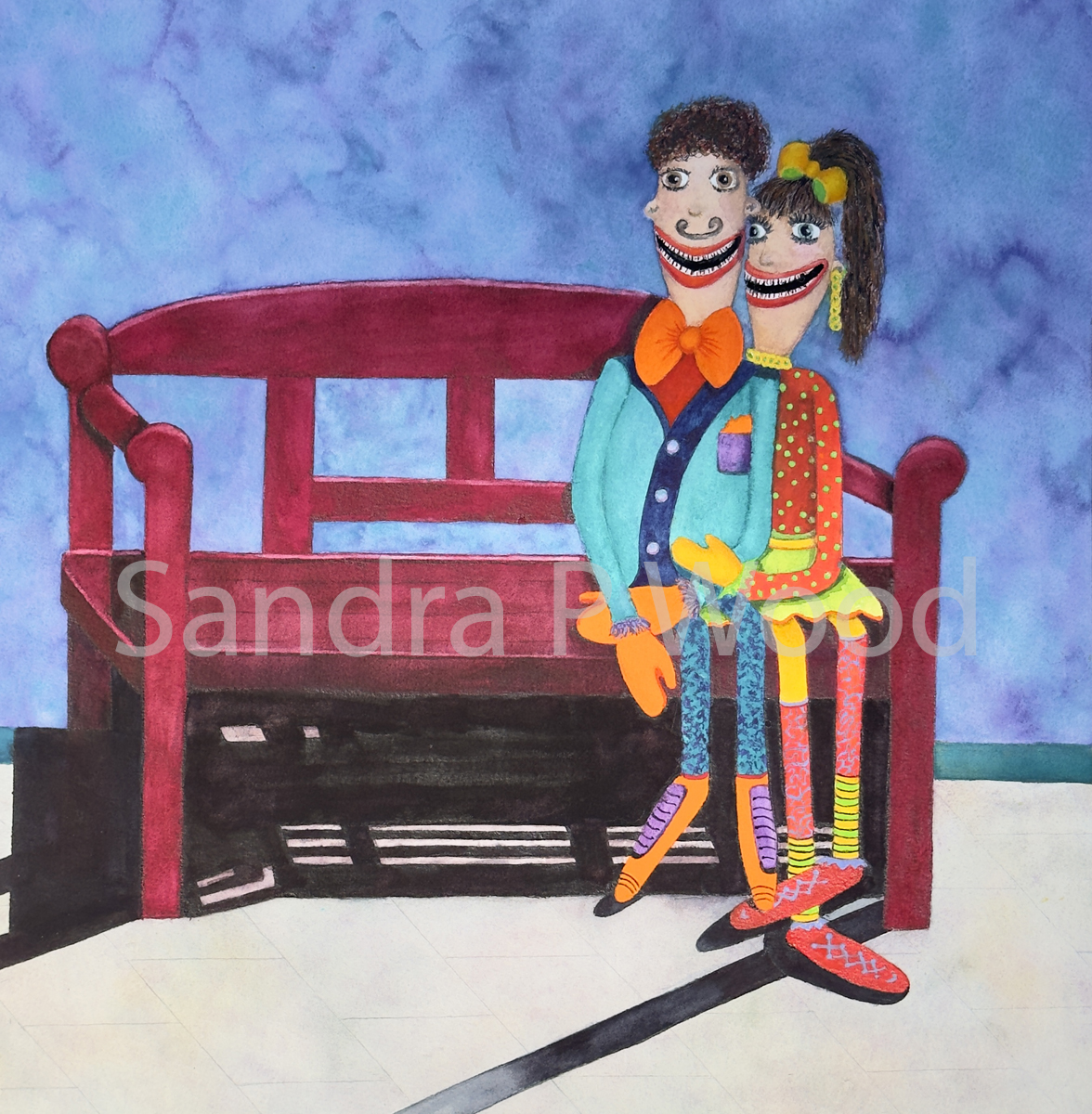 People & Bench
(watercolor)