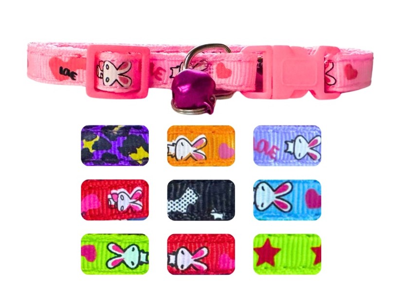 BON123 - PAQUETE COLLAR 
CINTA LISA CON LISTON Y CASCABEL 
10 PZA