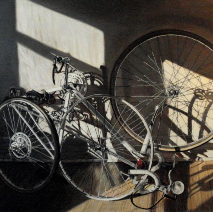 Painting of bicycles