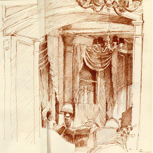 Caledonian Hotel, Aberdeen (Pen and Ink)