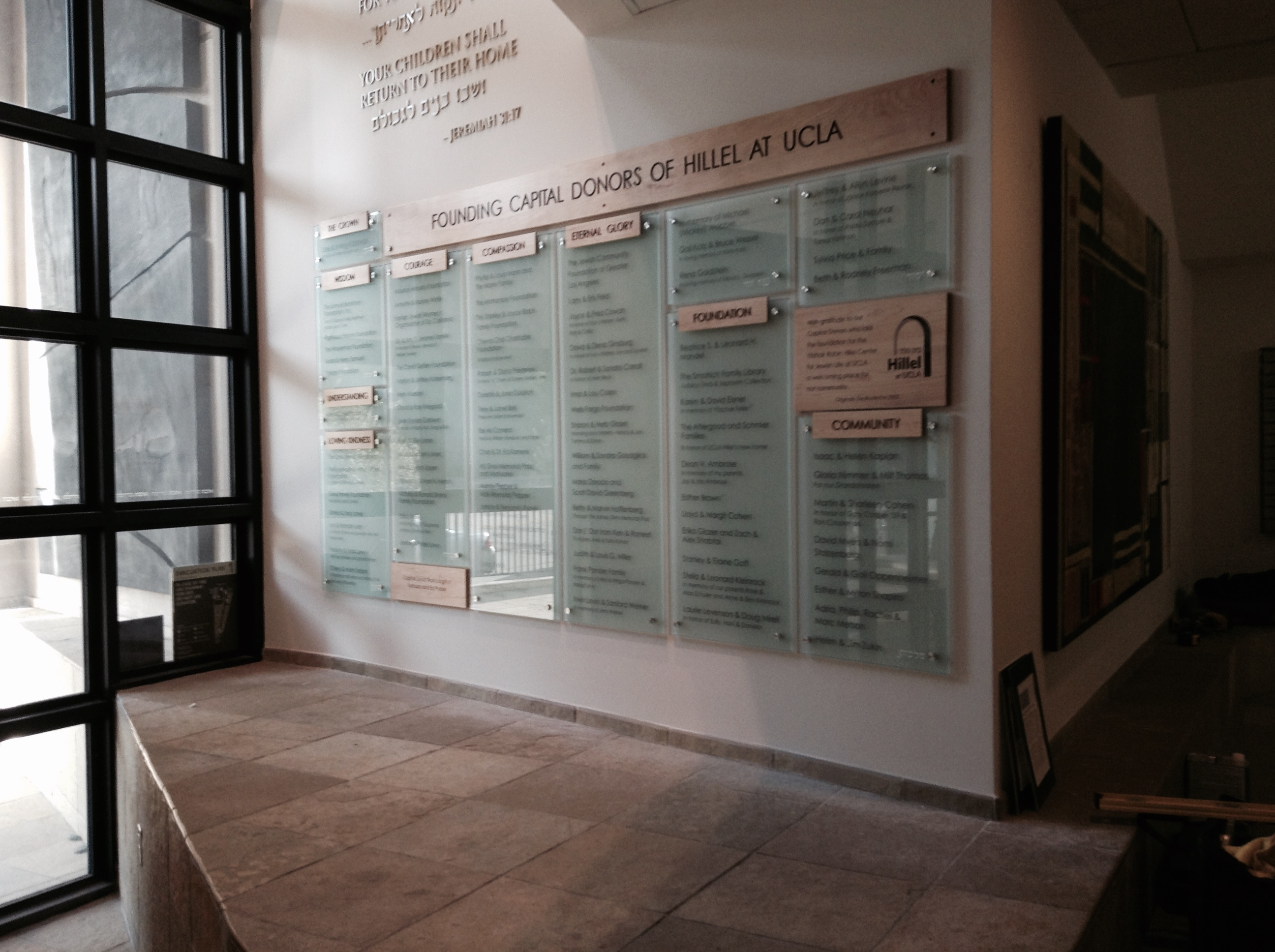 Finished Product - UCLA Hillel, Los Angeles, CA