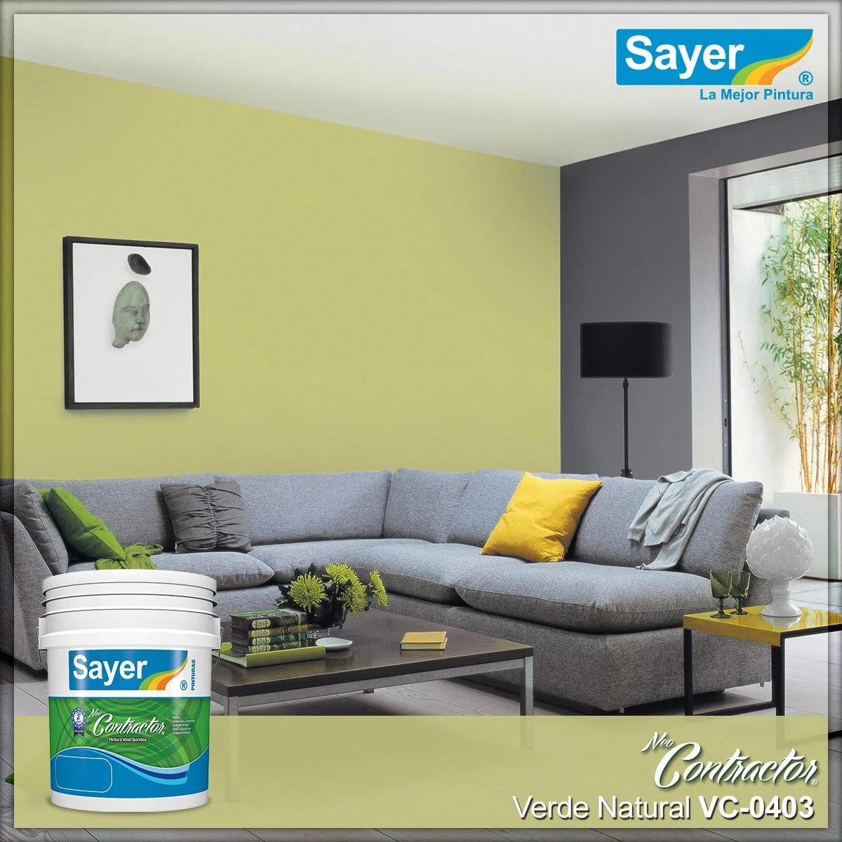 PINTURA VINIL ACRILICA BLANCO O COLOR 19 Y 4L INT Y EXT.