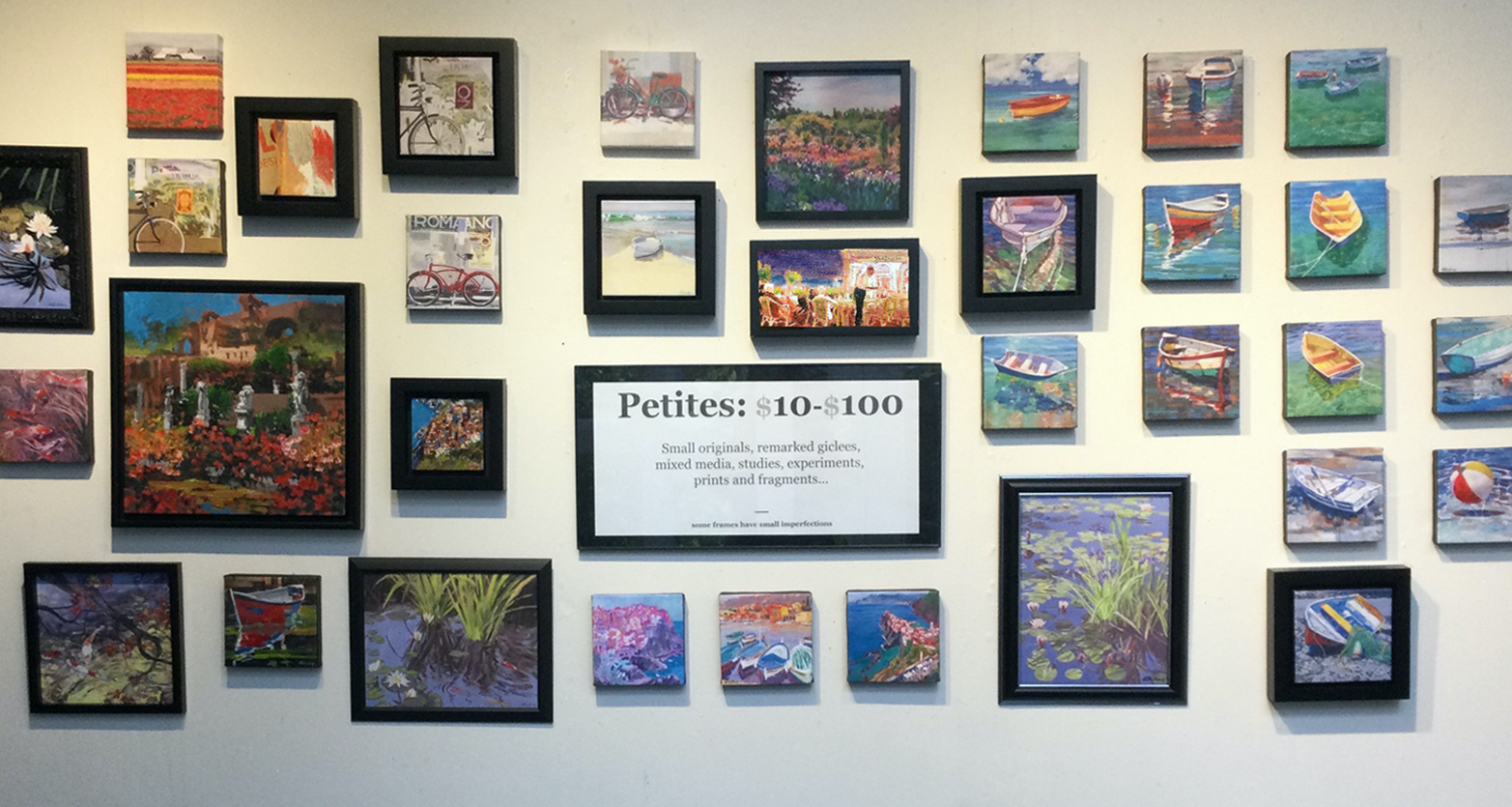 PETITES
a large selection of small work
contact Sydni to more information