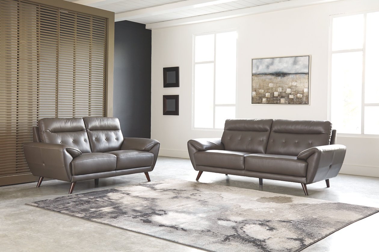 (346) Sissoko Living Room Set
100% Leather Match