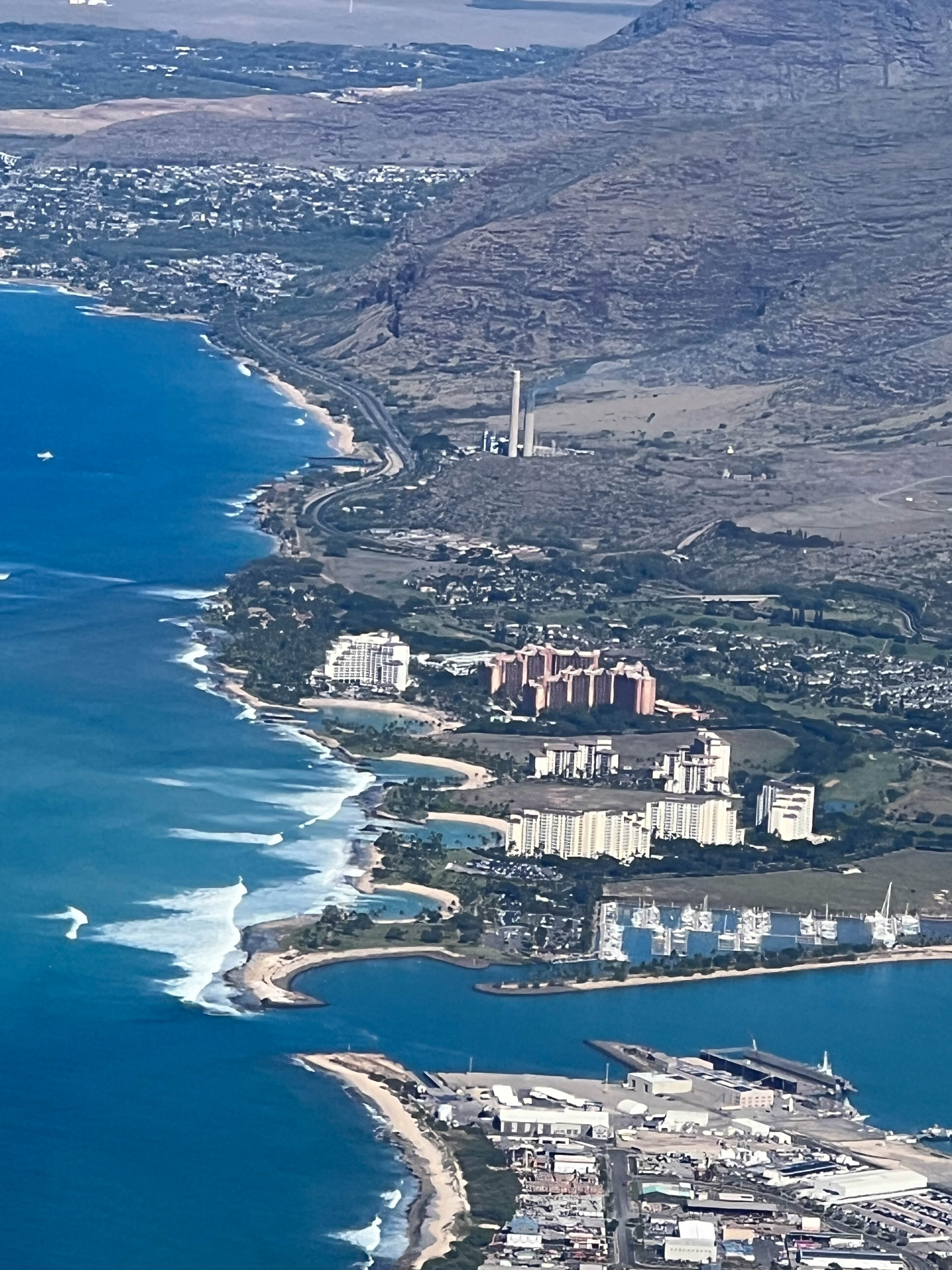 Daddy took this photo of our lagoons while he was landing and we were playing on the beach