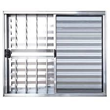 Veneziana Modular 3 Folhas com Grade Brilhante
