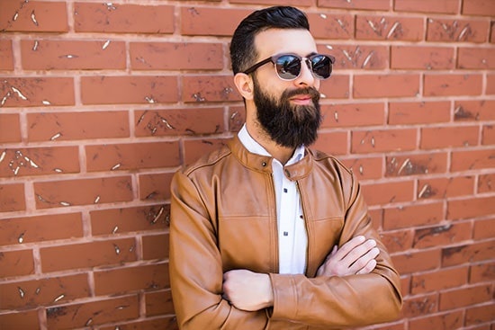 Portrait Of A Brutal Bearded Man