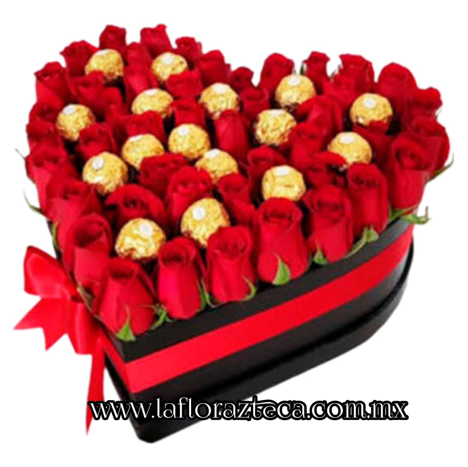 TOP-11 CORAZÓN CON 48 ROSAS  Y FERRERO ROCHER
$ 1,900