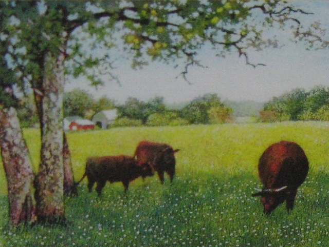 Hegler, Summer Shade, 3" x 4" Aquatint