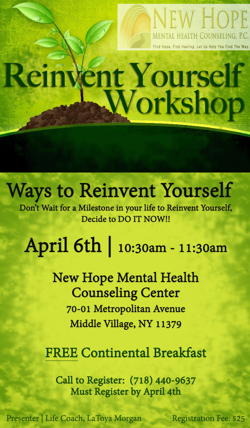 New Hope Mental Health Counseling P C Workshops