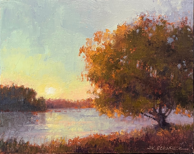 Schwartz, Beech Tree, 9x12 Oil