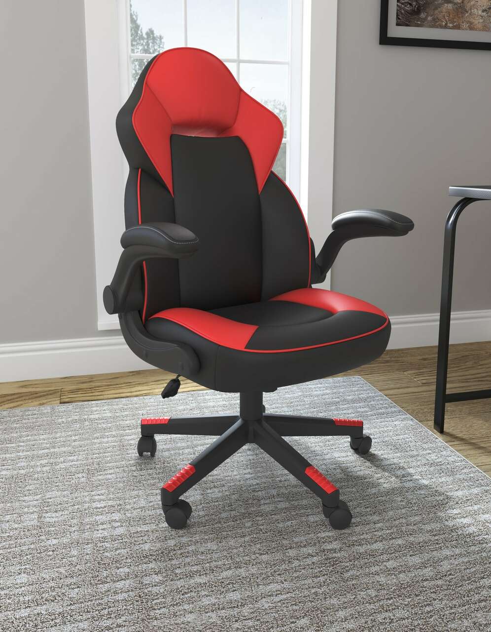 Ashley Lynxtyn Home Office Chair black/red
