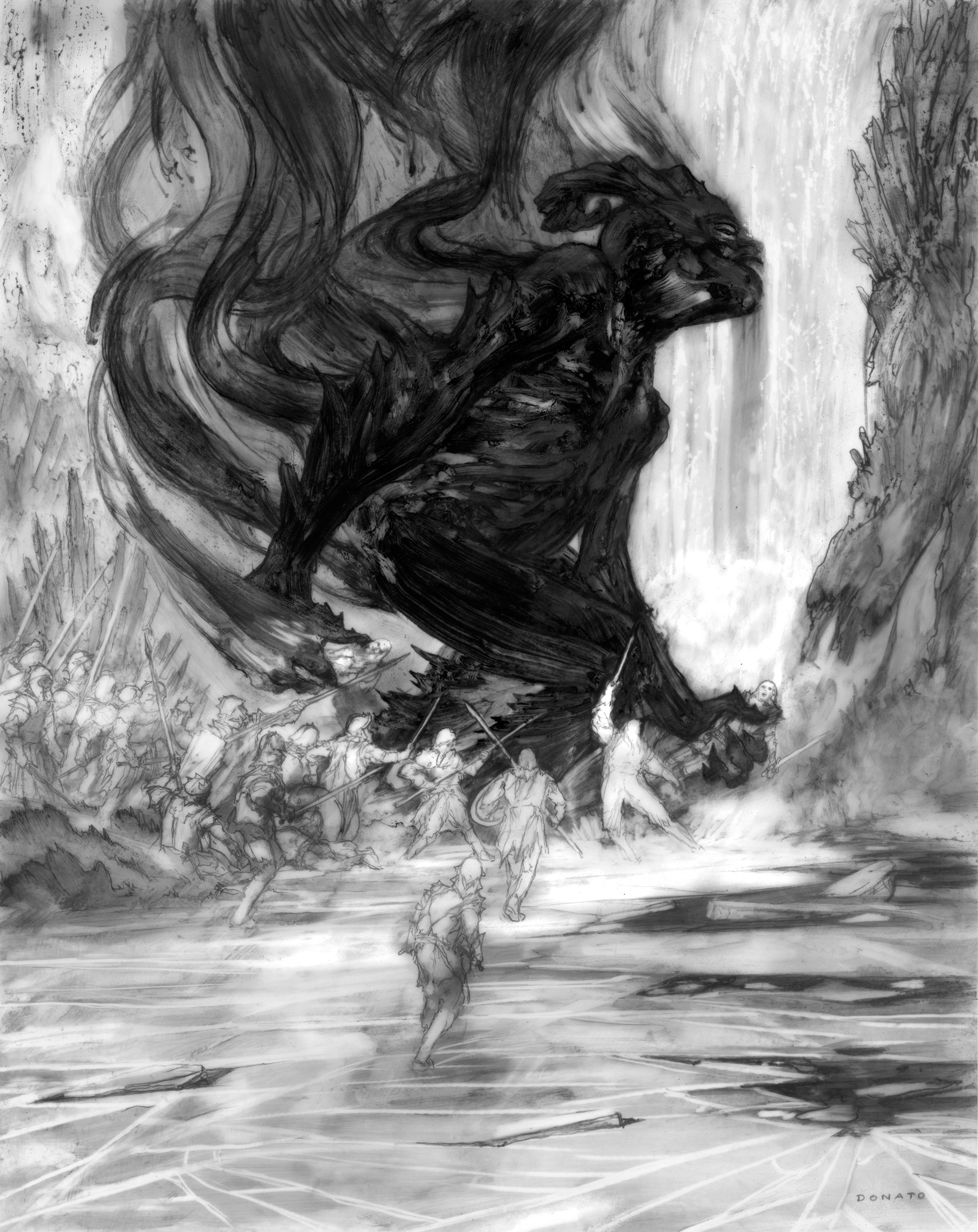 Spinning Silver - The Demon
14" x 11". Graphite on Duralar 2019